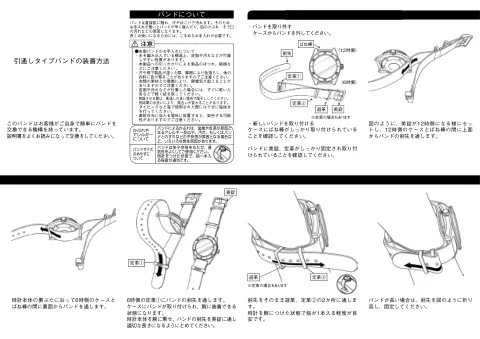 seikoセイコーウオッチ 引通しタイプバンドの装着方法